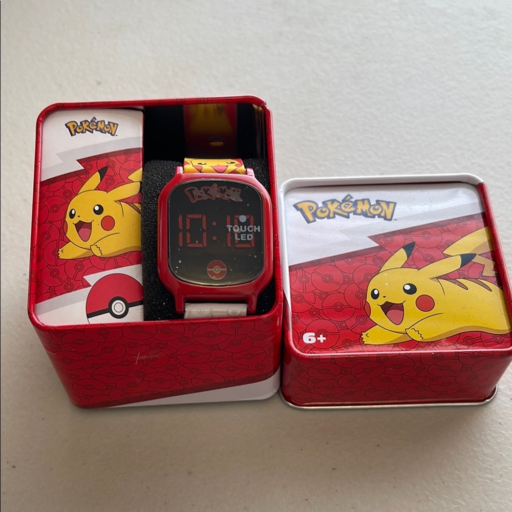 Pokemon Pikachu Red LED Watch - Picture 2 of 2